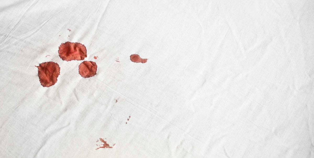 Limpiar manchas de sangre